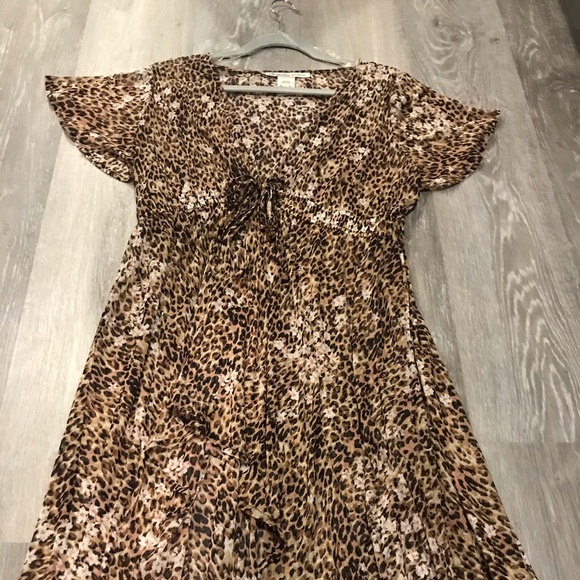 Sheer Cheetah Print Kimono - Picture 2 of 2